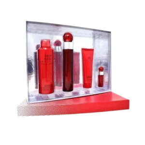 Estuche Perry Ellis 360° 4pzs 100 Ml Edt Spray + Shower Gel